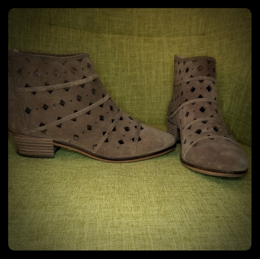 Tan booties